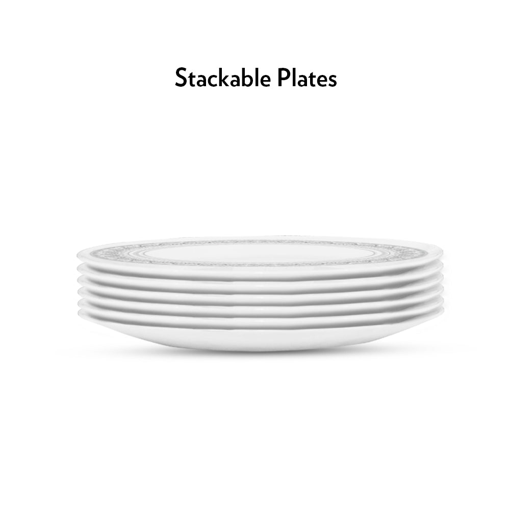 Larah by Borosil Classic Full Plate Set