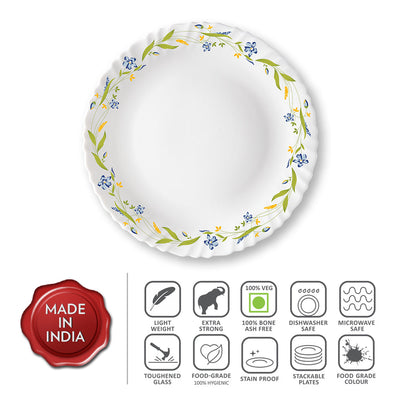 Larah by Borosil Cripper Full Plate Set