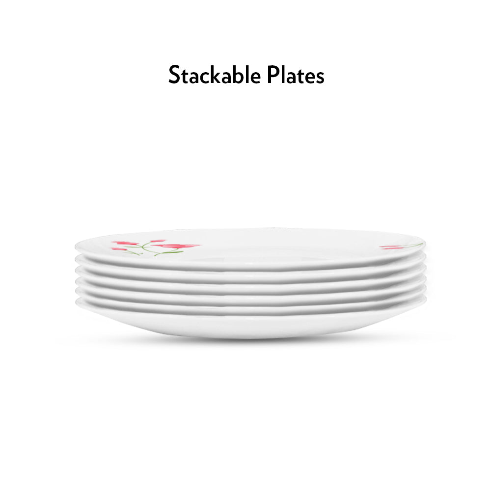 Larah by Borosil Diana Full Plate Set