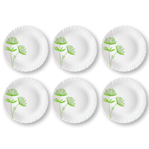 Larah by Borosil Green Lily Full Plate Set
