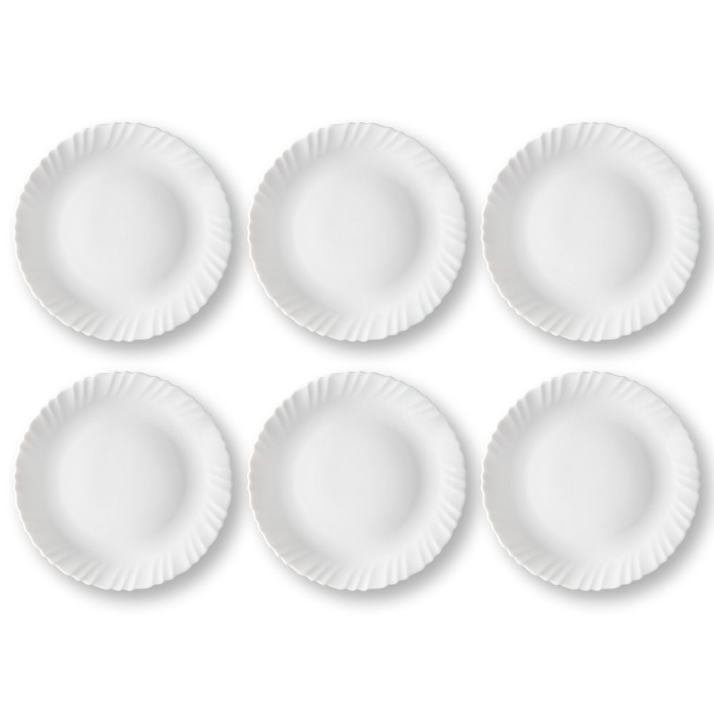 Larah by Borosil White Full Plate Set