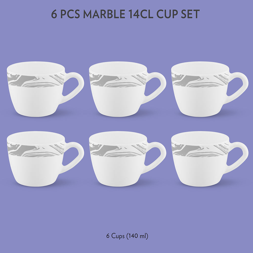 Larah by Borosil Marble Cup Set