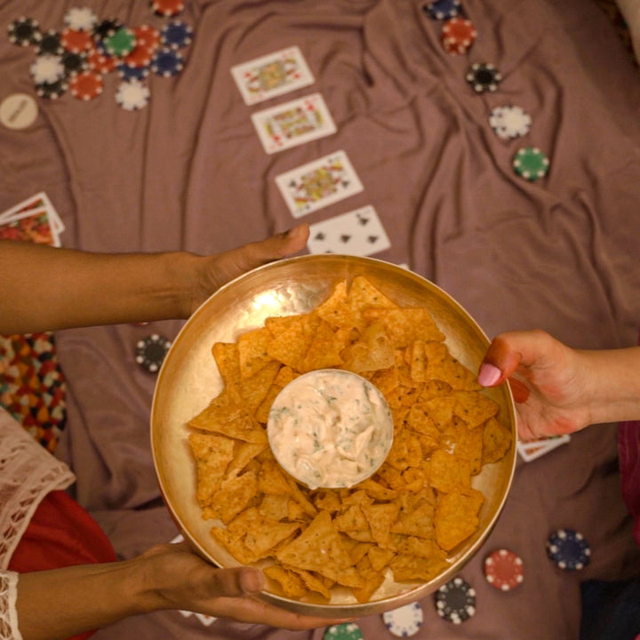 Brass Urli / Nacho Bowl – Handmade Brass Bowl for Snacks