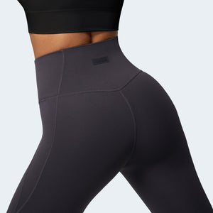 Nakedfeel High Waisted Leggings - Tephra Gray