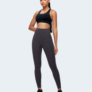Nakedfeel High Waisted Leggings - Tephra Gray