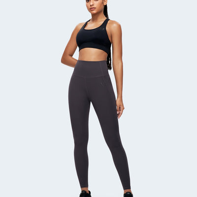 Nakedfeel High Waisted Leggings - Tephra Gray