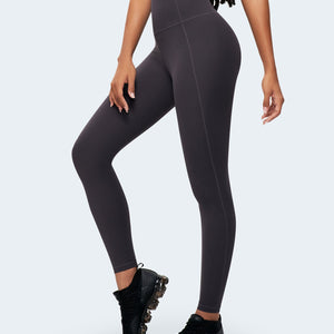 Nakedfeel High Waisted Leggings - Tephra Gray