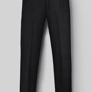 Napolean Artici Windowpane Charcoal Wool Pants