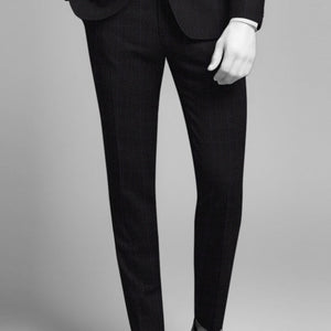 Napolean Artici Windowpane Charcoal Wool Pants