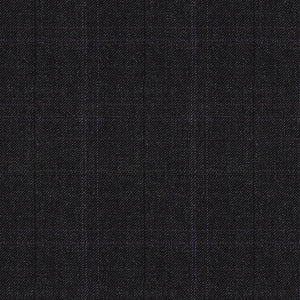 Napolean Artici Windowpane Charcoal Wool Suit