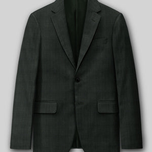 Napolean Esso Tartan Olive Wool Jacket