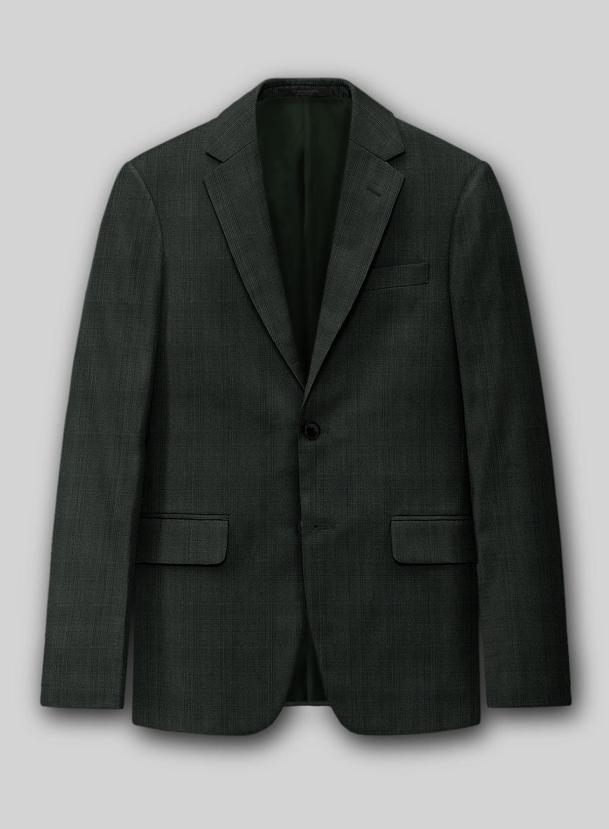 Napolean Esso Tartan Olive Wool Jacket
