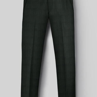 Napolean Esso Tartan Olive Wool Pants