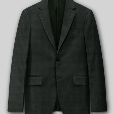 Napolean Esso Tartan Olive Wool Suit