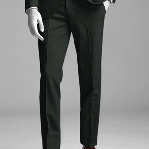 Napolean Esso Tartan Olive Wool Suit