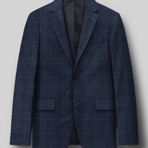 Napolean Porter Prince of Wales Blue Wool Jacket