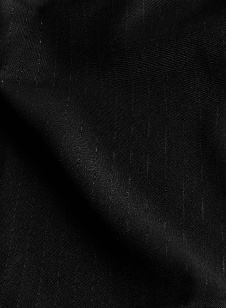 Napolean Party Stripe Black Wool Jacket