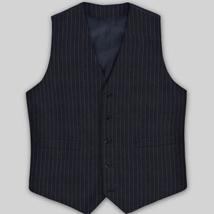 Napolean Windsor Blue Stripe Wool Waist Coat