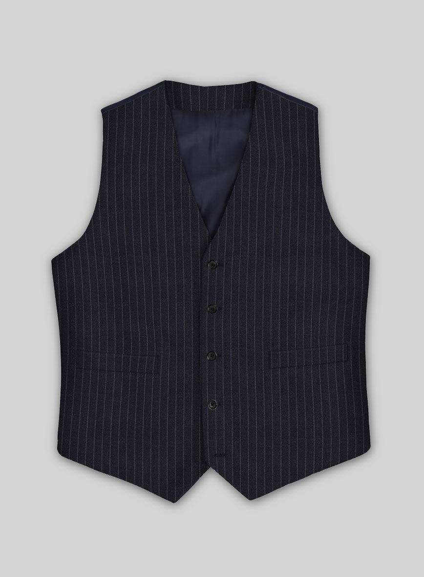 Napolean Windsor Blue Stripe Wool Waist Coat