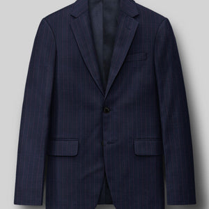 Napolean Abelino Stripe Blue Wool Jacket
