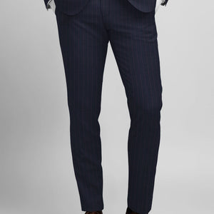 Napolean Abelino Stripe Blue Wool Pants