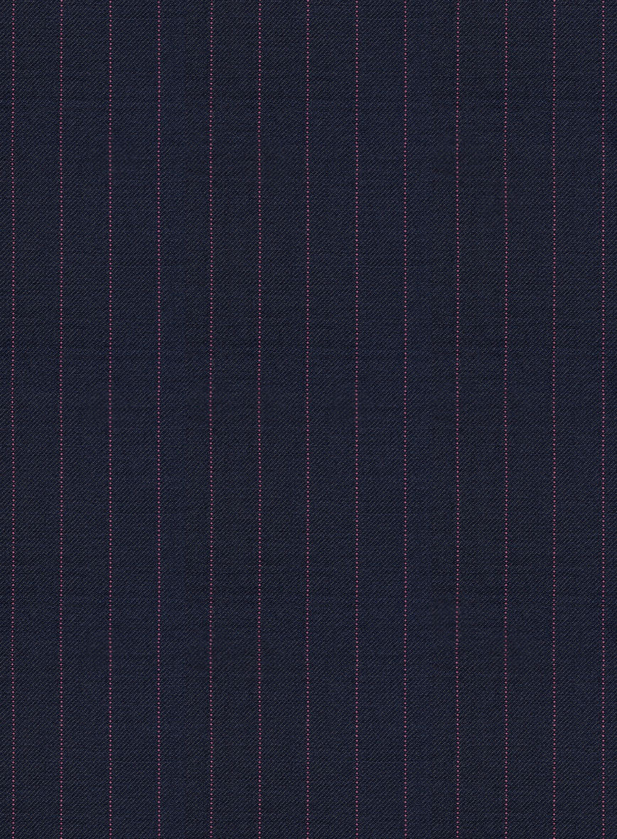Napolean Abelino Stripe Blue Wool Suit