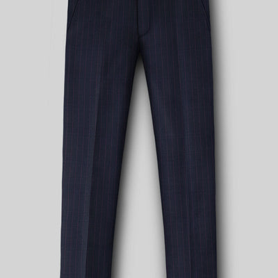 Napolean Abelino Stripe Blue Wool Suit