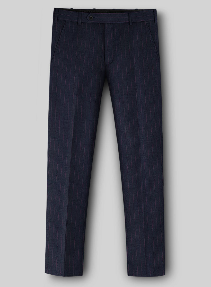 Napolean Abelino Stripe Blue Wool Suit