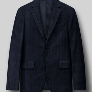 Napolean Gavino Stripe Blue Wool Jacket