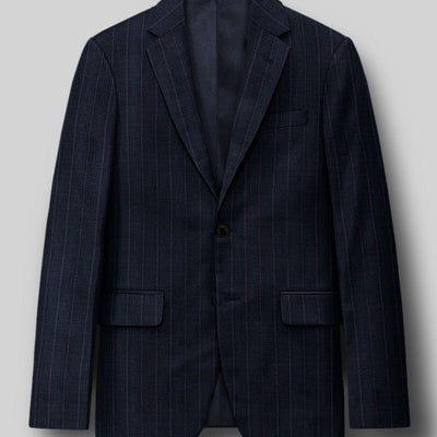 Napolean Gavino Stripe Blue Wool Jacket