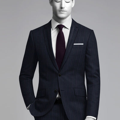Napolean Gavino Stripe Blue Wool Jacket