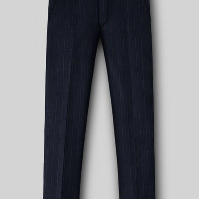 Napolean Gavino Stripe Blue Wool Pants