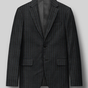 Napolean Abelino Stripe Black Wool Suit