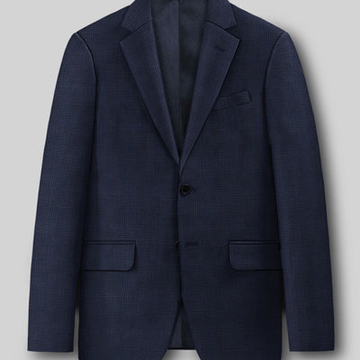 Napolean Alda Gingham Blue Wool Jacket