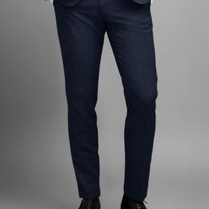 Napolean Alda Gingham Blue Wool Pants