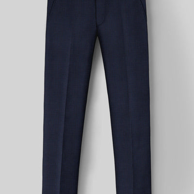 Napolean Alda Gingham Blue Wool Suit