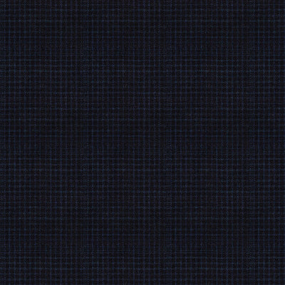 Napolean Alda Gingham Dark Blue Wool Suit
