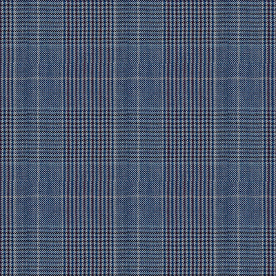 Napolean Canzo Glen Blue Wool Pants