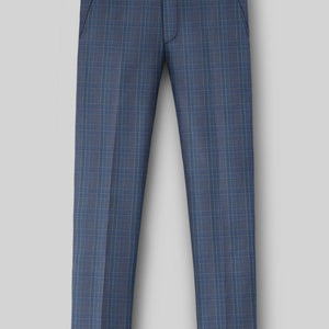 Napolean Canzo Glen Blue Wool Suit