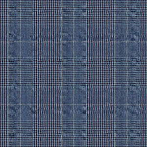 Napolean Canzo Glen Blue Wool Suit