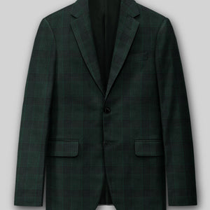 Napolean Devon Check Green Wool Jacket