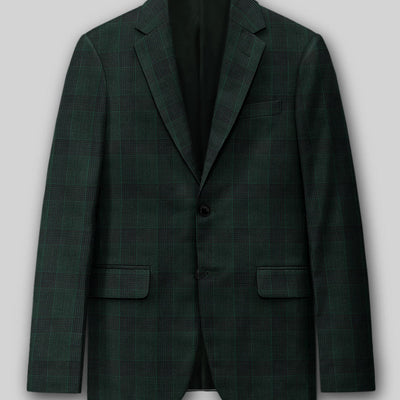 Napolean Devon Check Green Wool Jacket