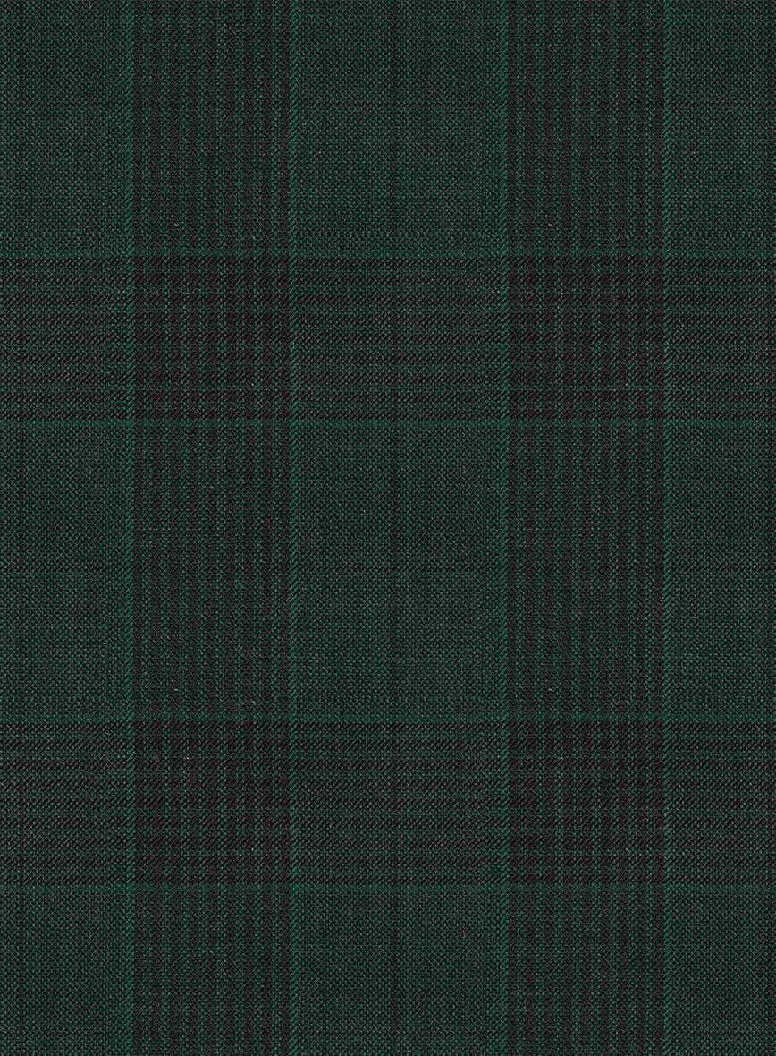 Napolean Devon Check Green Wool Jacket