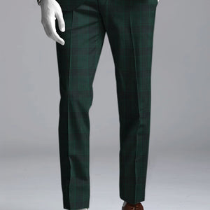 Napolean Devon Check Green Wool Pants