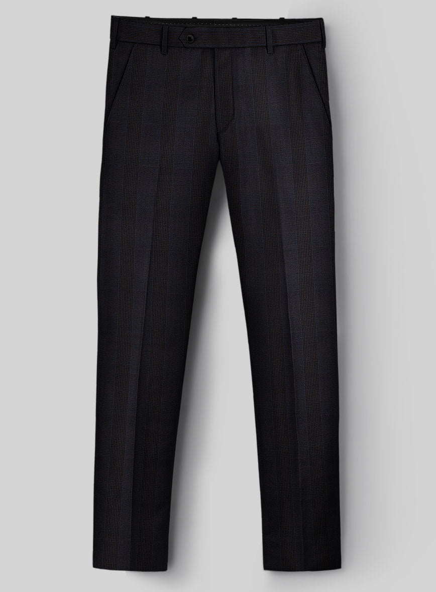 Napolean Devon Check Violet Wool Pants