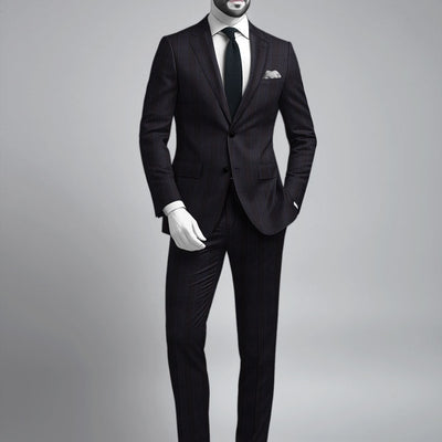 Napolean Devon Check Violet Wool Suit