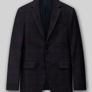 Napolean Devon Check Violet Wool Suit