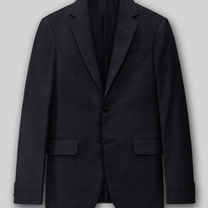 Napolean Esso Tartan Blue Wool Jacket