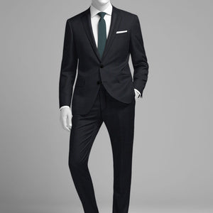 Napolean Esso Tartan Blue Wool Suit