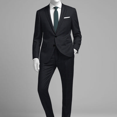 Napolean Esso Tartan Blue Wool Suit